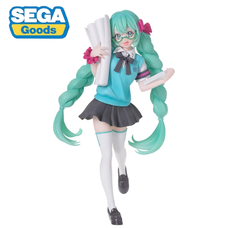 

Оригинальная кампусная Униформа SEGA VOCALOID Hatsune Miku Luminasta Ver. ПВХ аниме экшн-фигурки в коробке, модель куклы, коллекционная игрушка