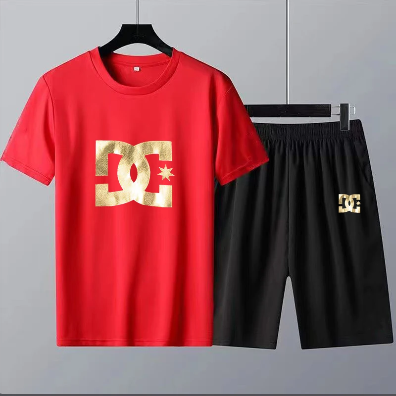 2023 Limited Men Women T Shirt Luxury Brand Trend Fashion Sports T-Shirt Set Monogram Print 100% Cotton Oversized Free Shipping