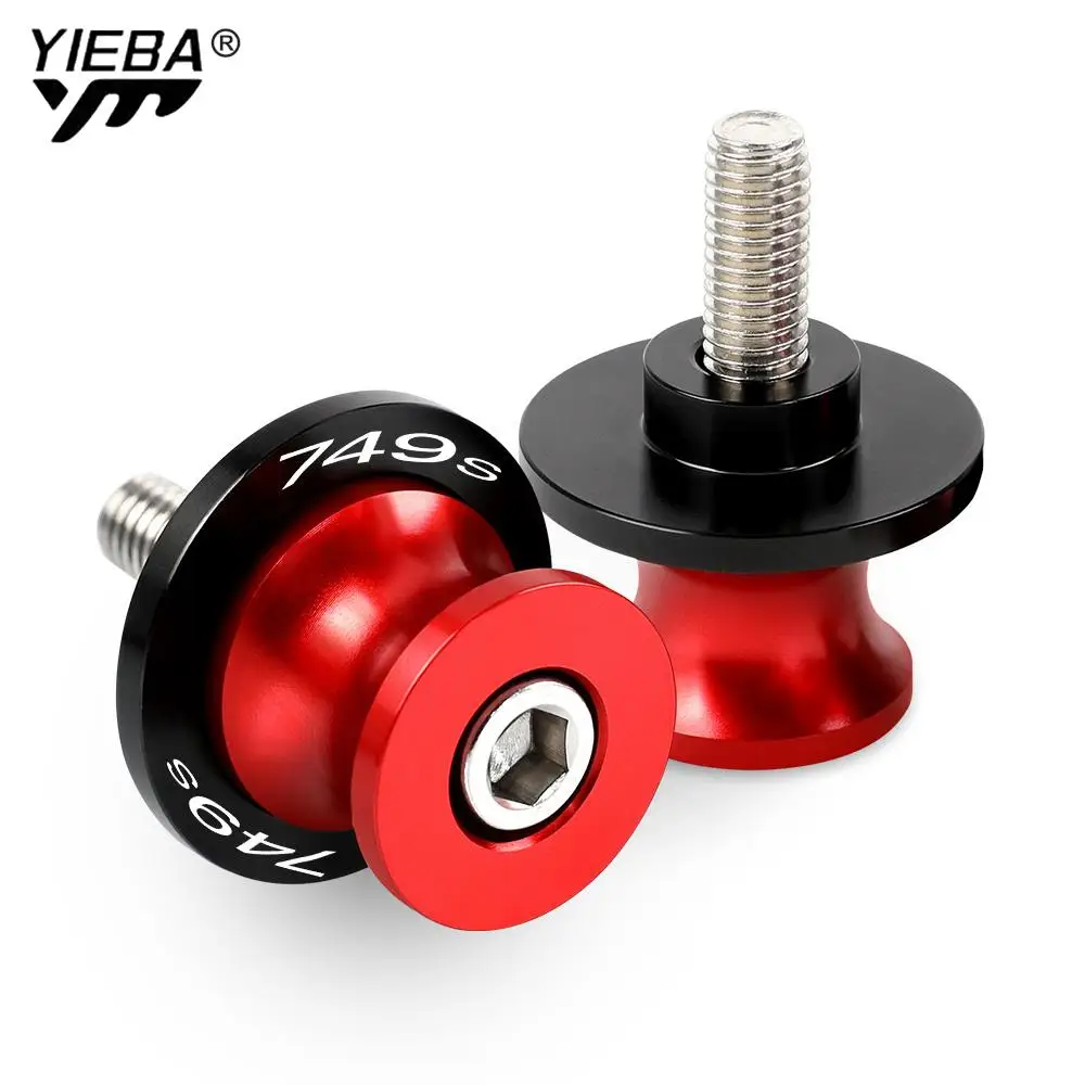 

For DUCATI 749S 749R 749 S R 2003 749 S/R 2003 2004 2005 2006 Motorcycle Accessories CNC Swingarm Spools Slider Stand Screws M6