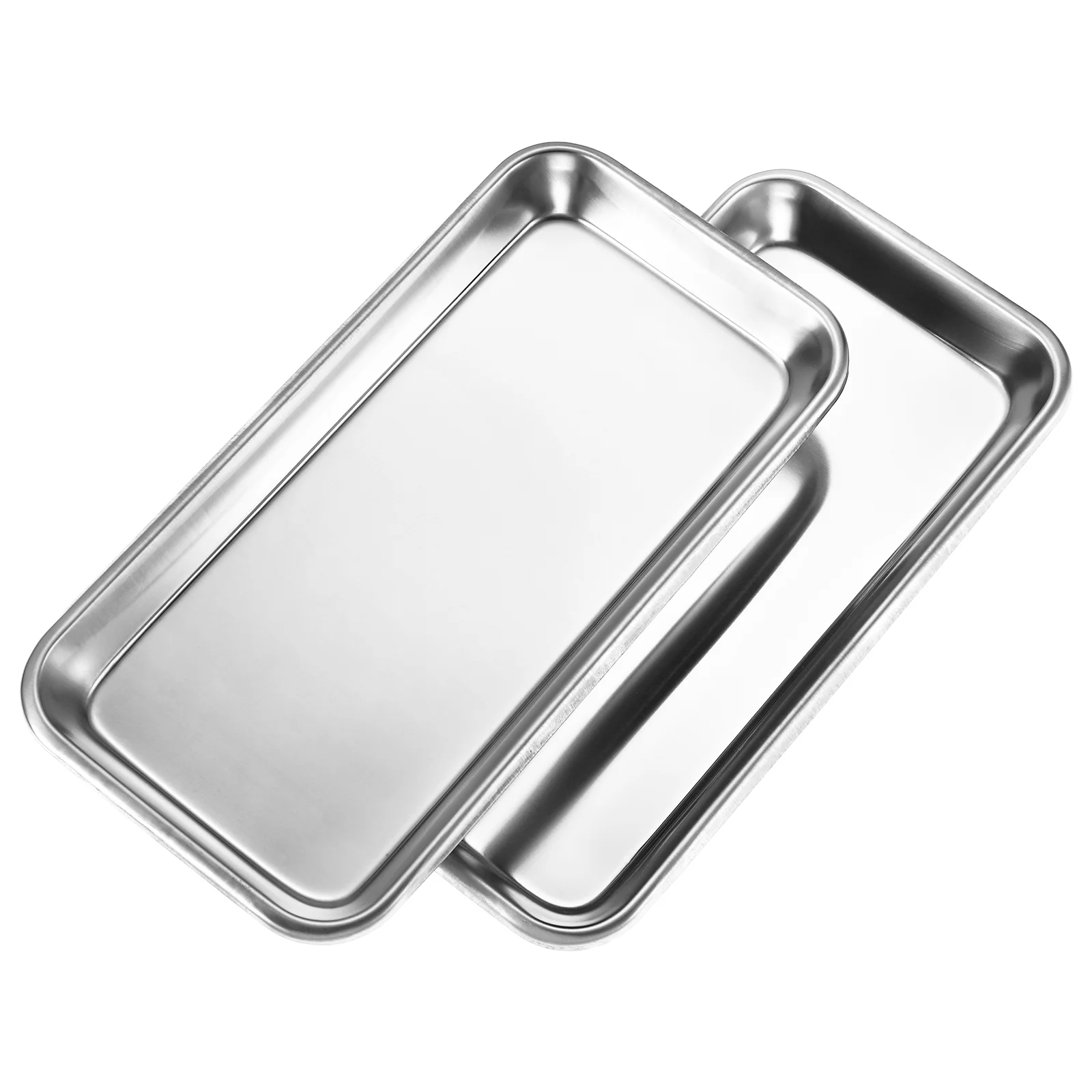 

2pcs Stainless Steel Tray Tool Trays Small Stainless Steel Tray Small Tray Tool Tray Instrument Tray