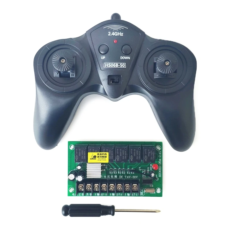 

2.4GHz 6CH Remote Controller/Signal Booster/Circuit Receiver Board RC Toy Part Transmitter PCB Accs for Hobby Vehicle