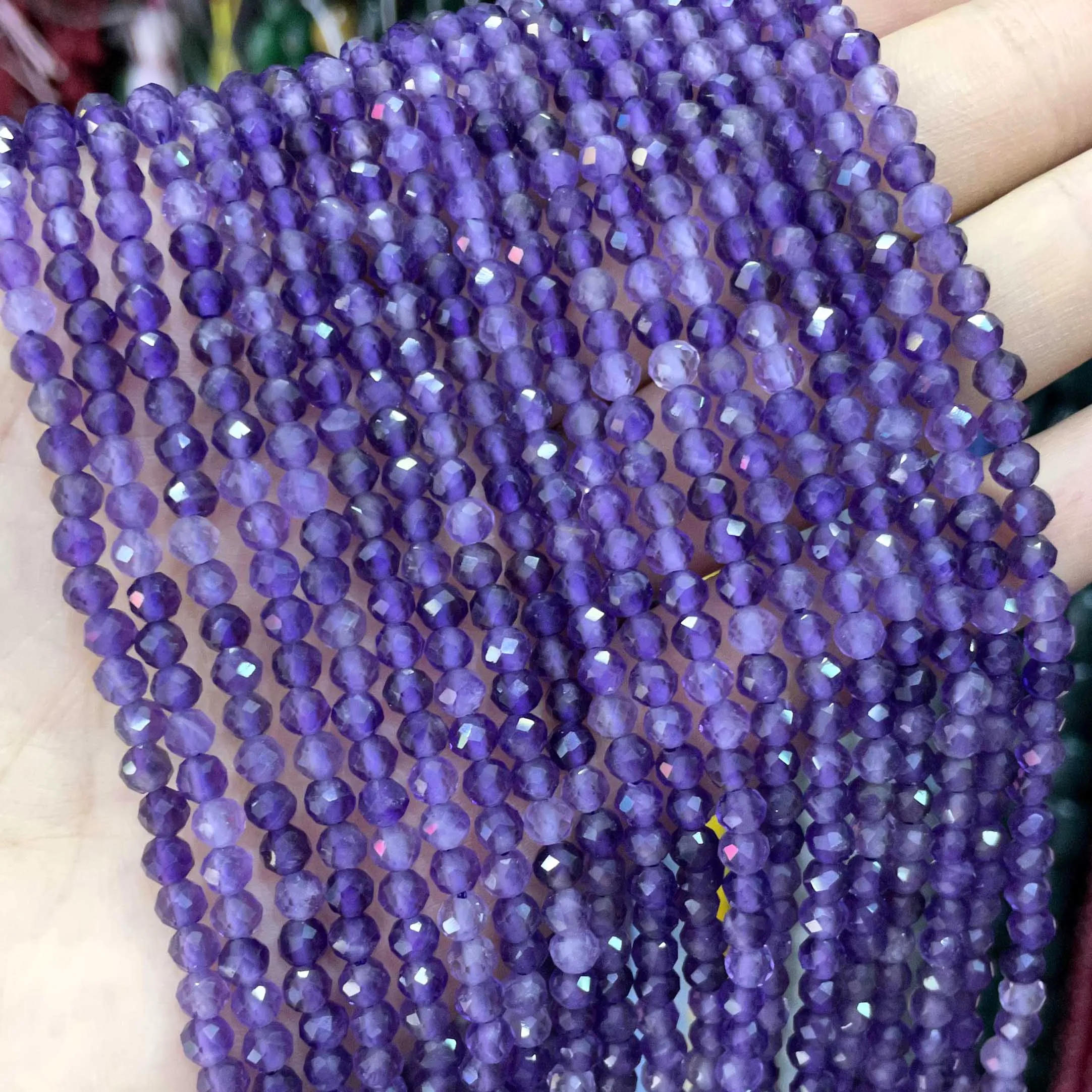 Ожерелье из драгоценного камня 2 мм 3 4