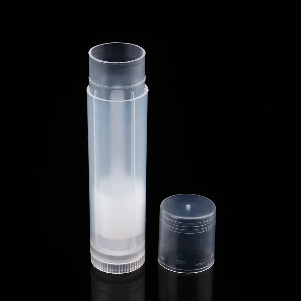 

Lot 100PCS 5ml Clear Black White Empty lipstick Lip Balm Container Tube