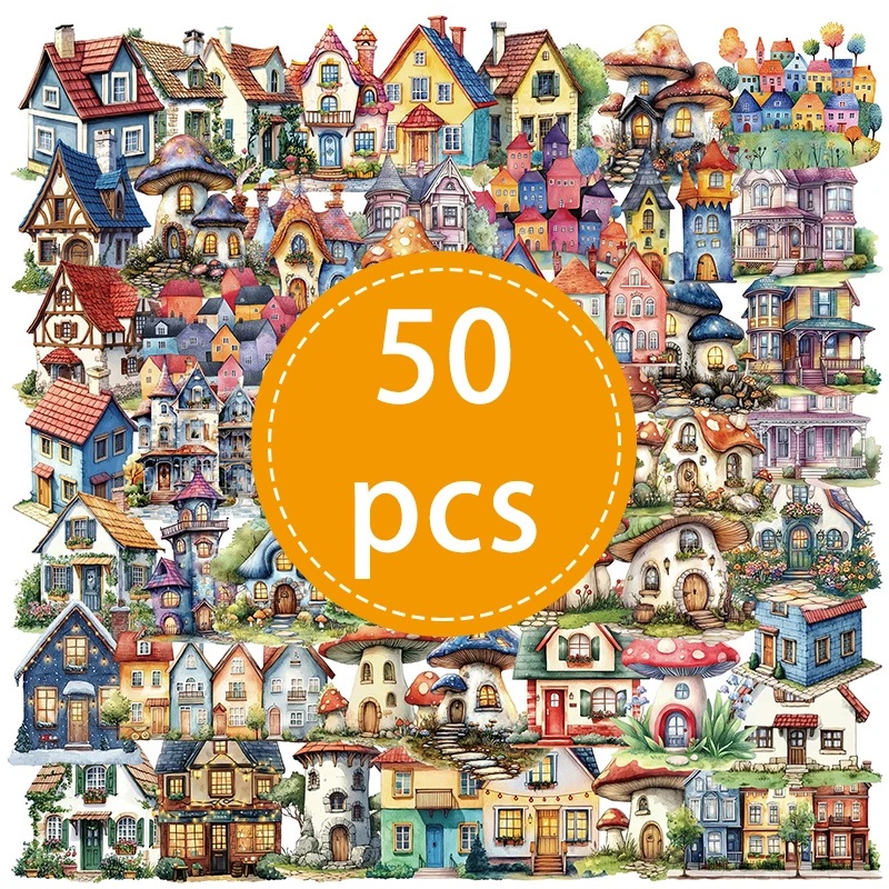 

50 шт., наклейки с рисунком сказки, YANWEIBAN