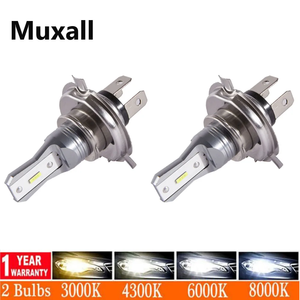 

2Pcs New 4300K 6000K H4 H11 H7 H1 LED Headlight Bulbs Mini 360 Beam H8 HB4 9006 HB3 9005 Car Lamps Conversion Kit Hi/Lo 20000LM