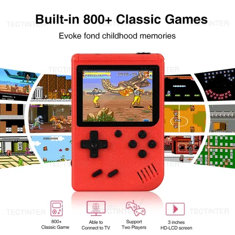 TECTINTER 800 в 1 Ретро портативная игровая консоль