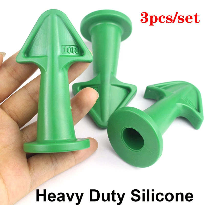 

3pcs Multi-functional Silicone Sealant Nozzle Scraper Floor Caulking Tools Silicone Sealant Nozzles Kit Home Improvement Set A