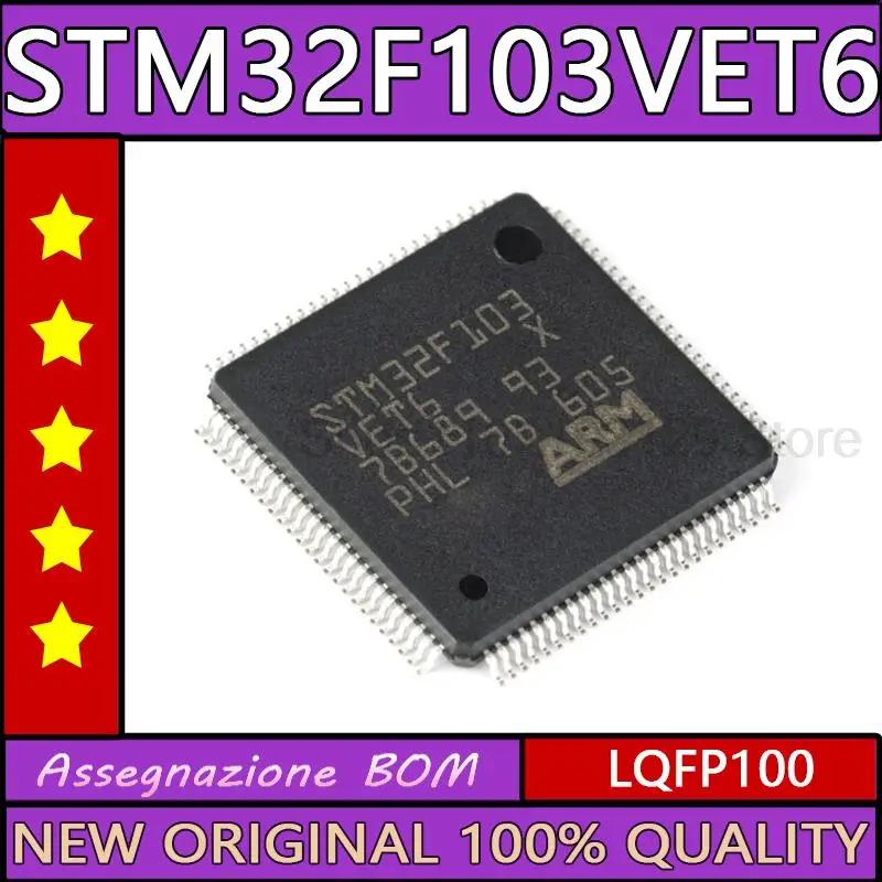 

STM32F103VET6 STM32F103 STM32 LQFP100 New original ic chip microcontroller