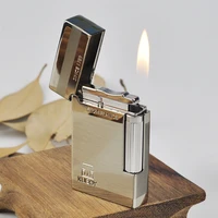 kuboy from france ping sound flint grinding wheel gas lighter vintage luxury cigarette lighter smoking accessories gift for men
