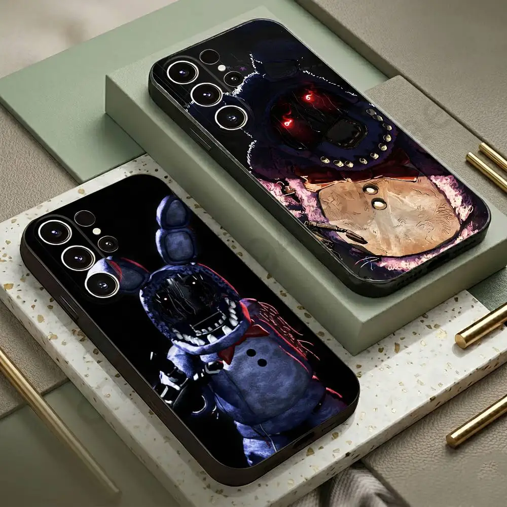 Фото Чехол для телефона Five-Nights-At-Freddys F-Fnaf для Samsung S20,21,22,23,24,25,26 plus,ultra Lite, черный силиконовый чехол №1