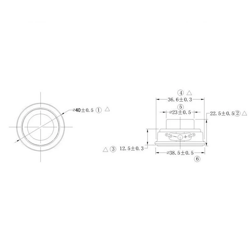 HTHL-2Pcs 40MM Мини Аудио Портативные Динамики 16 Ом 4 Вт Полно-диапазонный Динамик Резина Ндфеб Магнитный.