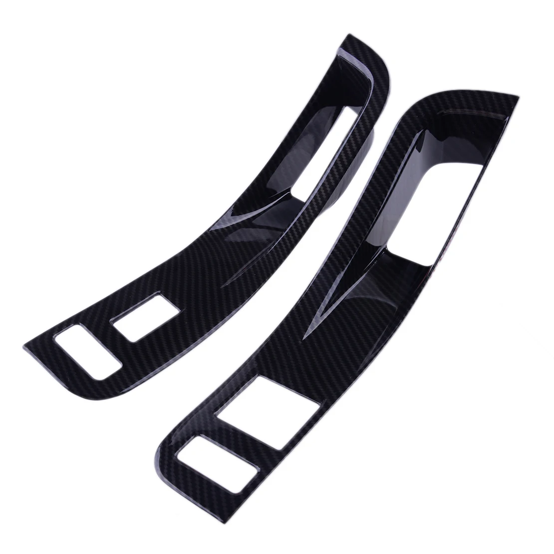 

1 Pair Carbon Fiber Grain Plastic Car Front Window Lift Switch Panel Cover Trim LHD Fit for Chevrolet Camaro 2010-2013 2014 2015