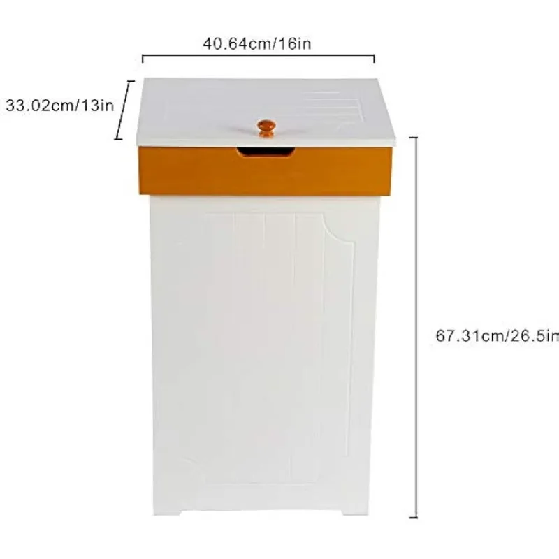 Мусорный шкаф 23 галлона классическое деревянное мусорное ведро отдельно стоящая