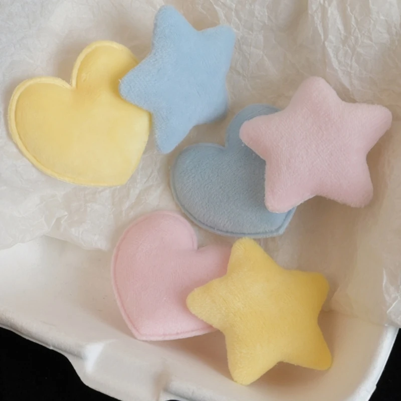 

Plush Star Heart Hair Clip Sweet Star Mini Heart Hair Barrettes Hair Pins Headpiece Accessories for Toddler Girls