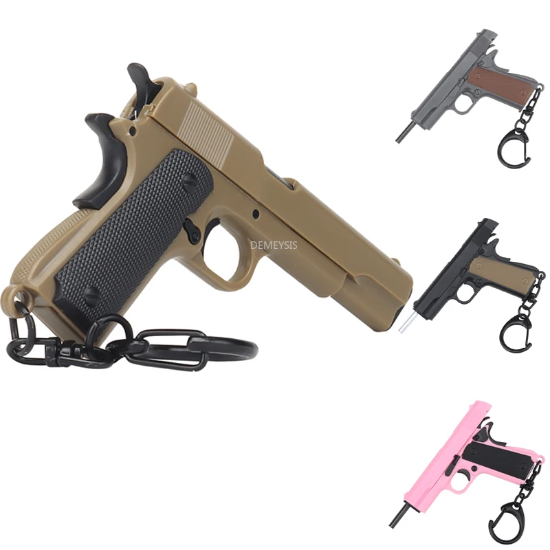 Мини-брелок прочный тактический Брелок 1911 в форме пистолета портативный брелок