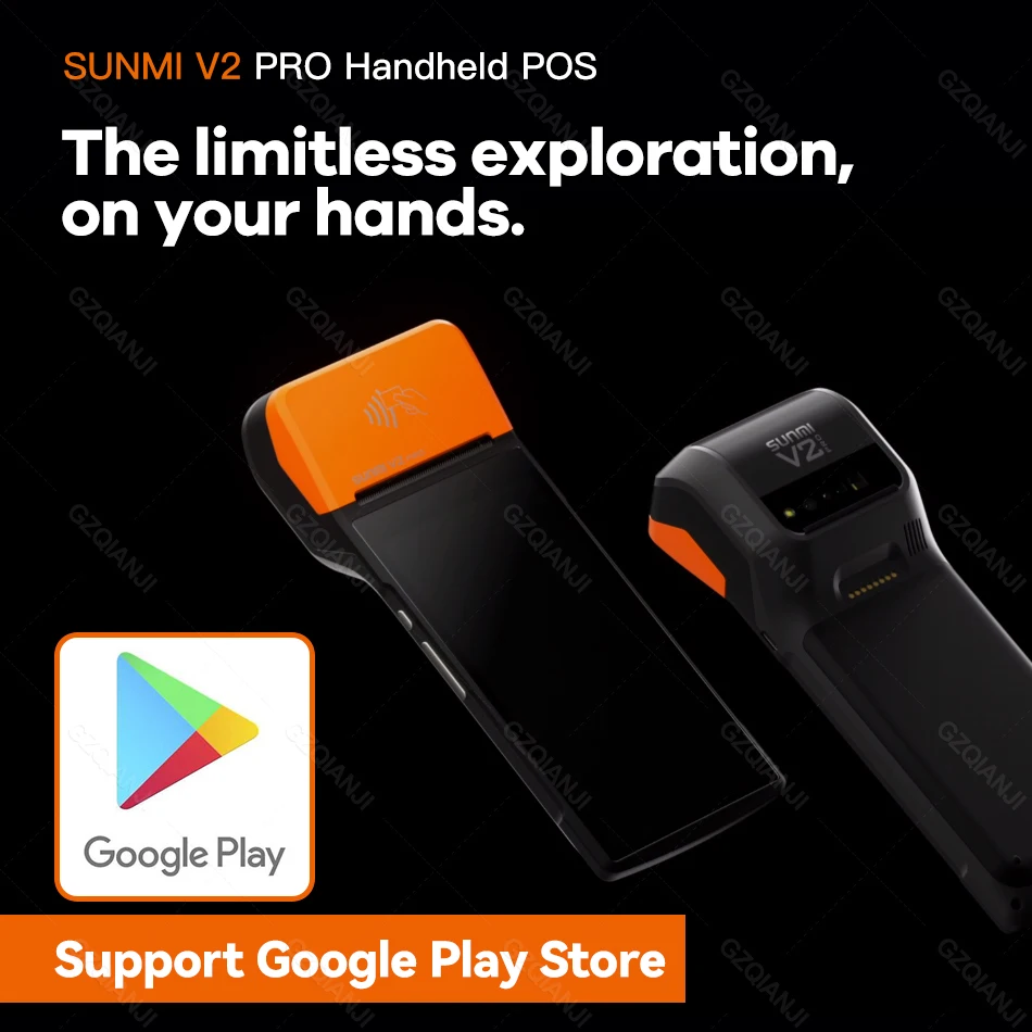 Мобильная портативная POS-система 4G Sunmi V2 pro с термопринтером беспроводной Wi-Fi Android