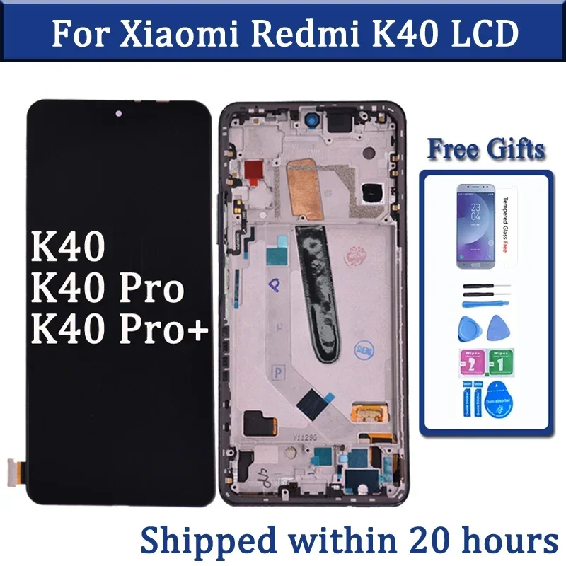 6 67 &quotOLED для Redmi K40 M2012K11AC ЖК-дисплей с сенсорным экраном и дигитайзером в сборе