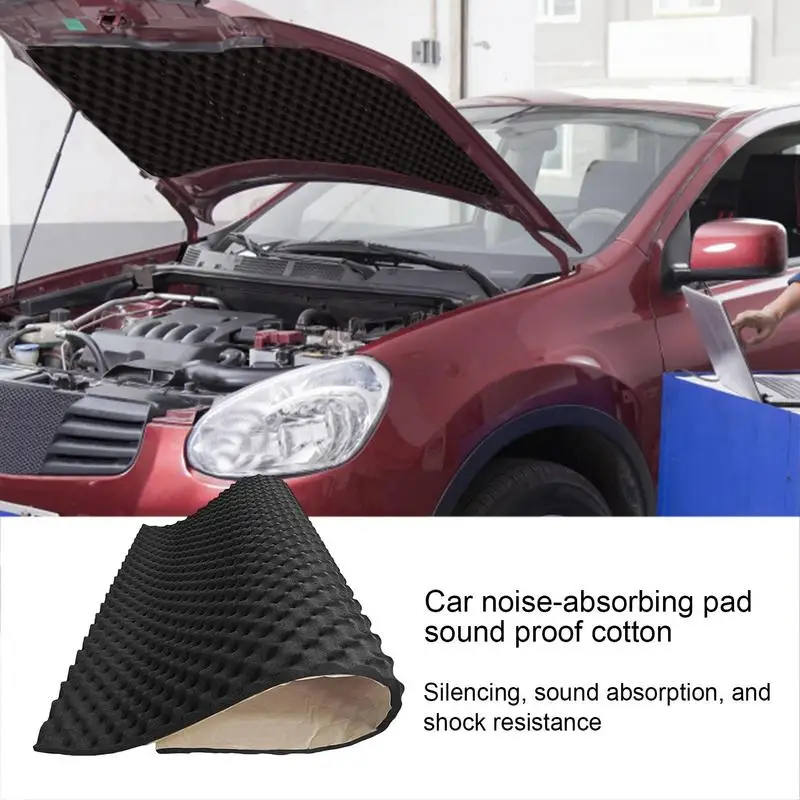 

Car Sound Deadener Mat Auto Soundproof Hood Pad Automobile Noise Proof Insulation Deadening Mat For Reducing Engine Noise