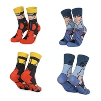 naruto anime socks uchiha sasuke kakashi uchiha itachi akatsuki cartoon sock boys cosplay children christmas gifts tube socks