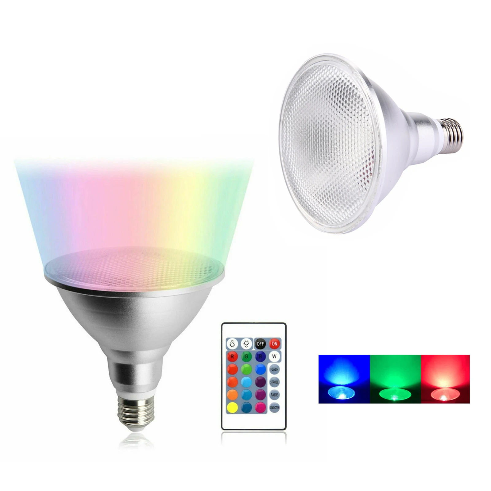 15w 25w E27 Регулируемый свет Rgb Par30 Par38 Свет с дальней яркой водонепроницаемой камерой