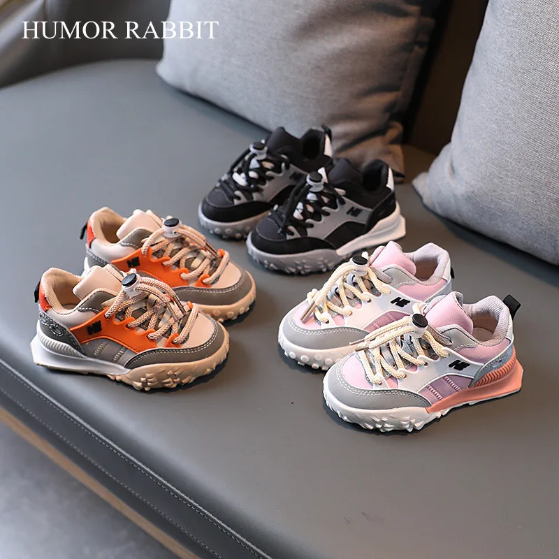 Size 21-36 Children Casual Shoes Fashion Elastic Band Sneakers for Kids Boys Girls Non-slip Sport Shoes for Child Trainers Tenis