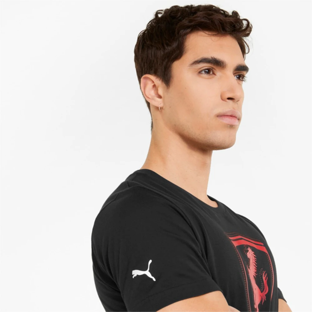 Футболка Puma Ferrari Race tonal Big Shield Tee 53375201 черный |