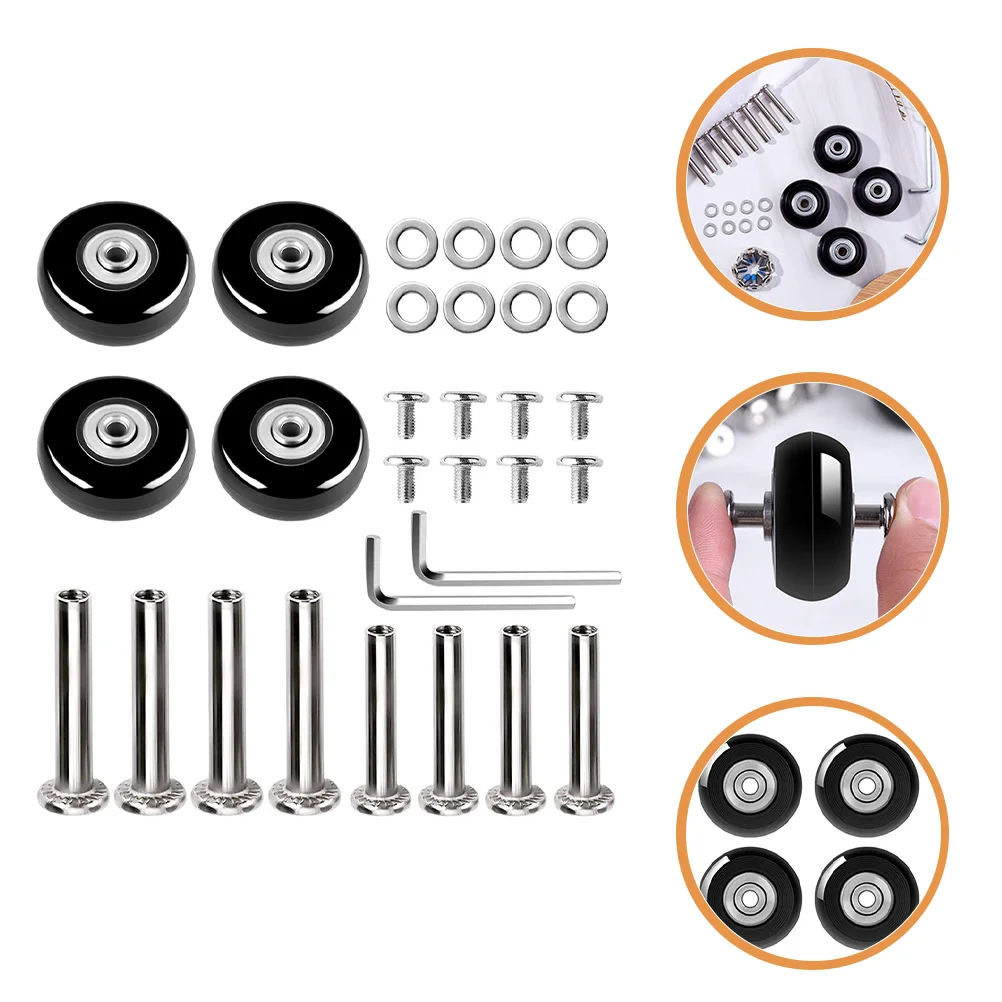 

Wheels Luggage Replacement Suitcase Caster Wheel Swivel Repair Rubber Kit Plate Kitsparts Set Trolley Rolling Furniture Casters