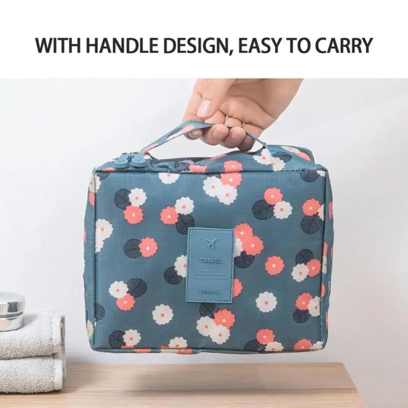 Портативная дорожная сумка-органайзер косметичка тканевое нижнее белье сумка