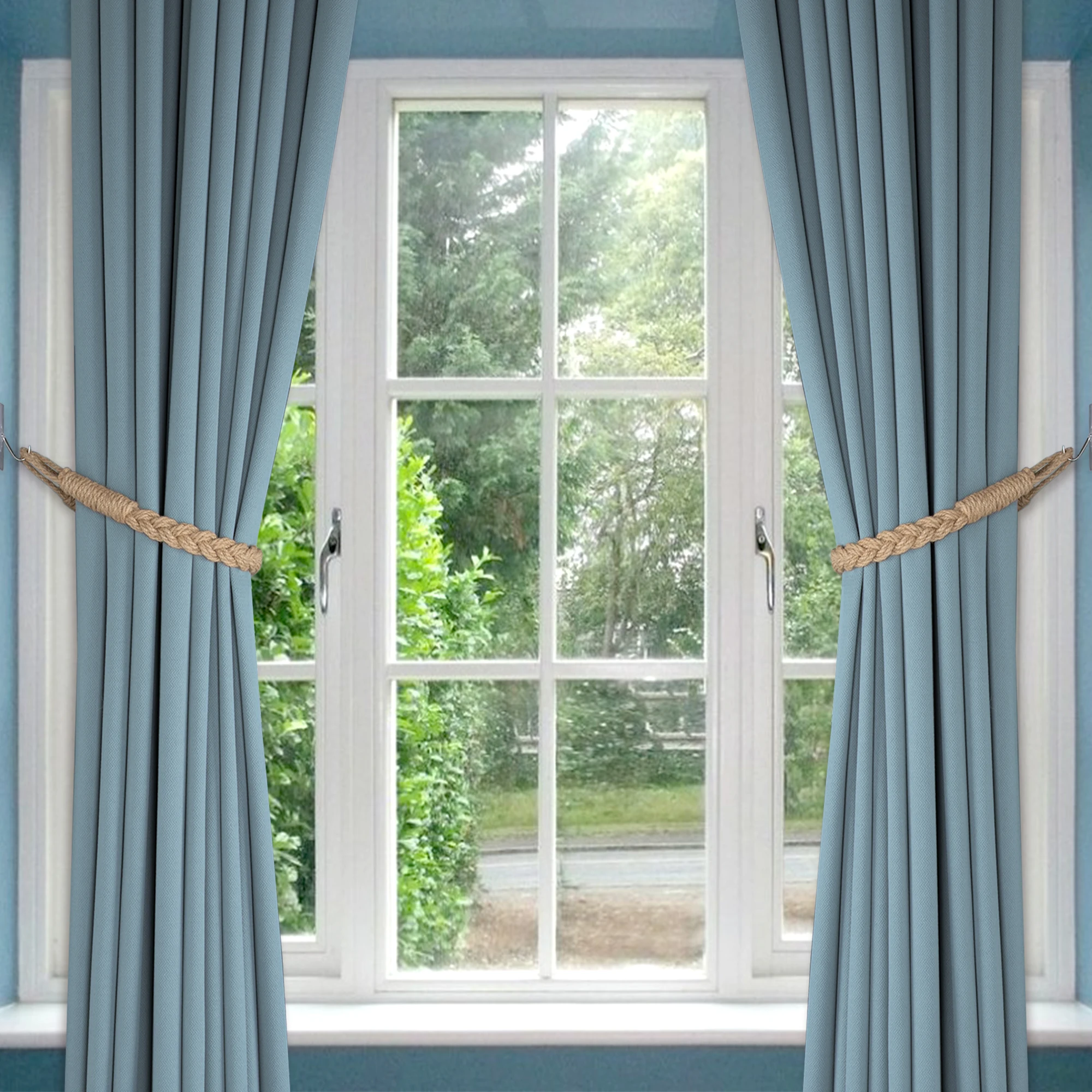 Макраме занавески подхваты пеньковая веревка плетение украшения дома