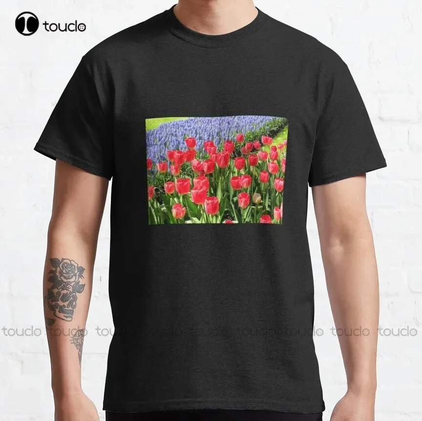 H-Brotaco футболка Red Tulips And Blue Muscari хлопковая мужская