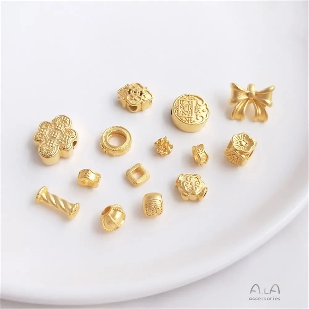 Форма цветка из песочного золота большой фонарь бисера Kong Ruyi бабочка лигация Kee Ram