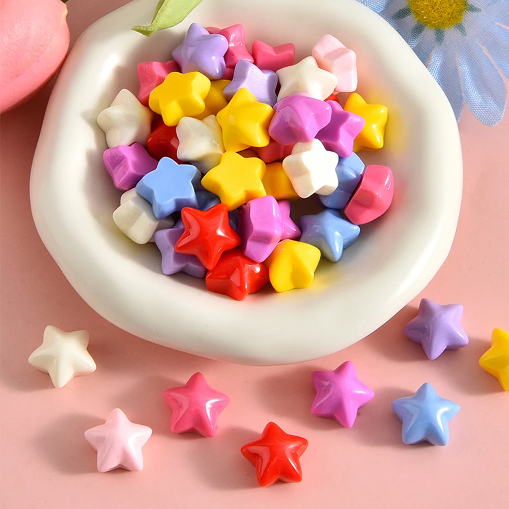 Блестящие шпильки 13x13 мм со звездами 20 шт.