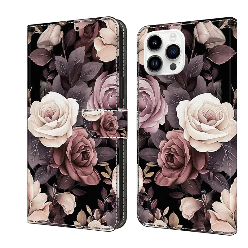 Кожаный чехол-книжка для телефона Xiaomi Redmi 13C K70E 12C 11A 10A 10C 10 9T 9C 9A 9