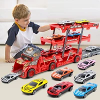 car transporter carrier truck toy three layer deformed truck carrier childrens toy car gift for birthday christmas