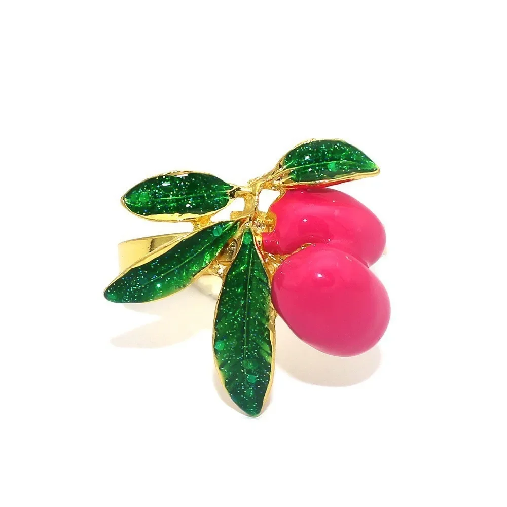 10 шт. креативные кольца для настольных салфеток с фруктами и лимоном