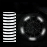 reflector sticker car exterior accessories adhesive warning protect reflective tape strip body decor cool strong white