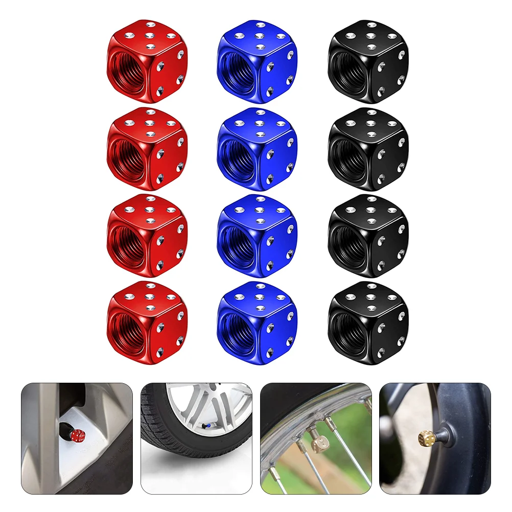 

12 Pcs Dustproof Sturdy Professional Valves Cover Car Tire Valves Caps