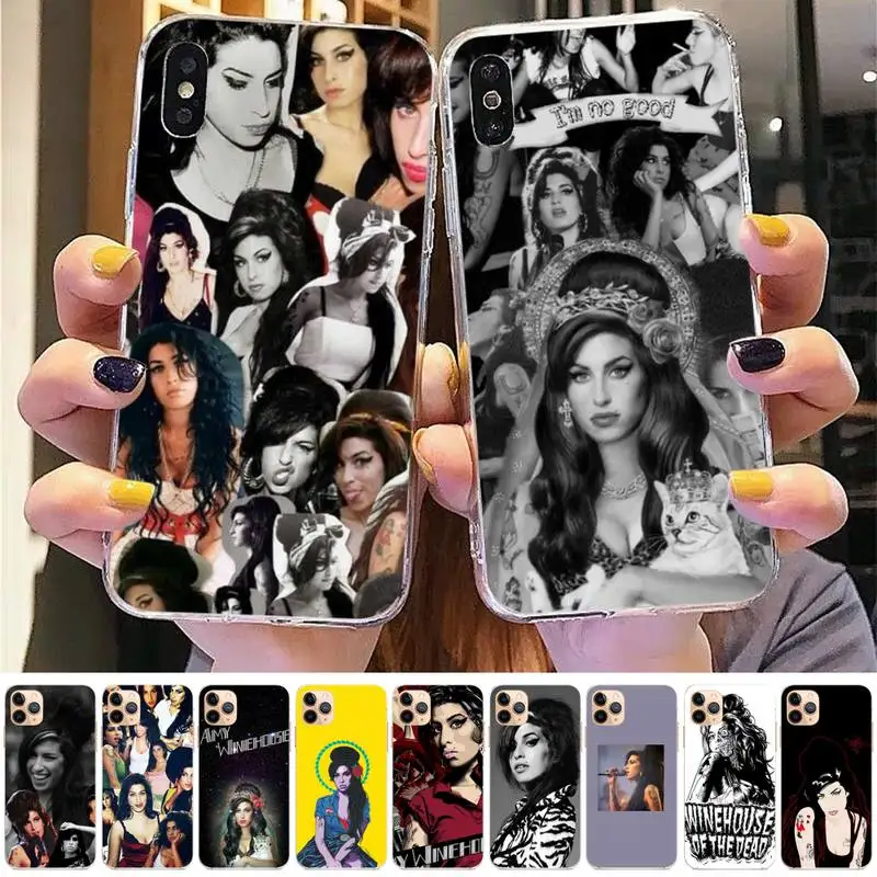 

Yinuoda Amy Winehouse Phone Case for iPhone 11 12 13 mini pro XS MAX 8 7 6 6S Plus X 5S SE 2020 XR case