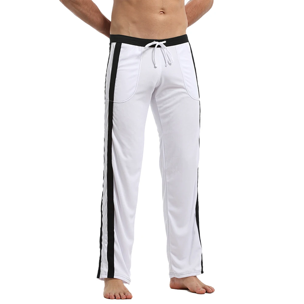 

Men All Season Quick Drying Vertical Striped Lounge Pants Gym Sweatpants Jogger Slim Bottoms Trousers Breathable Outdoor Pants