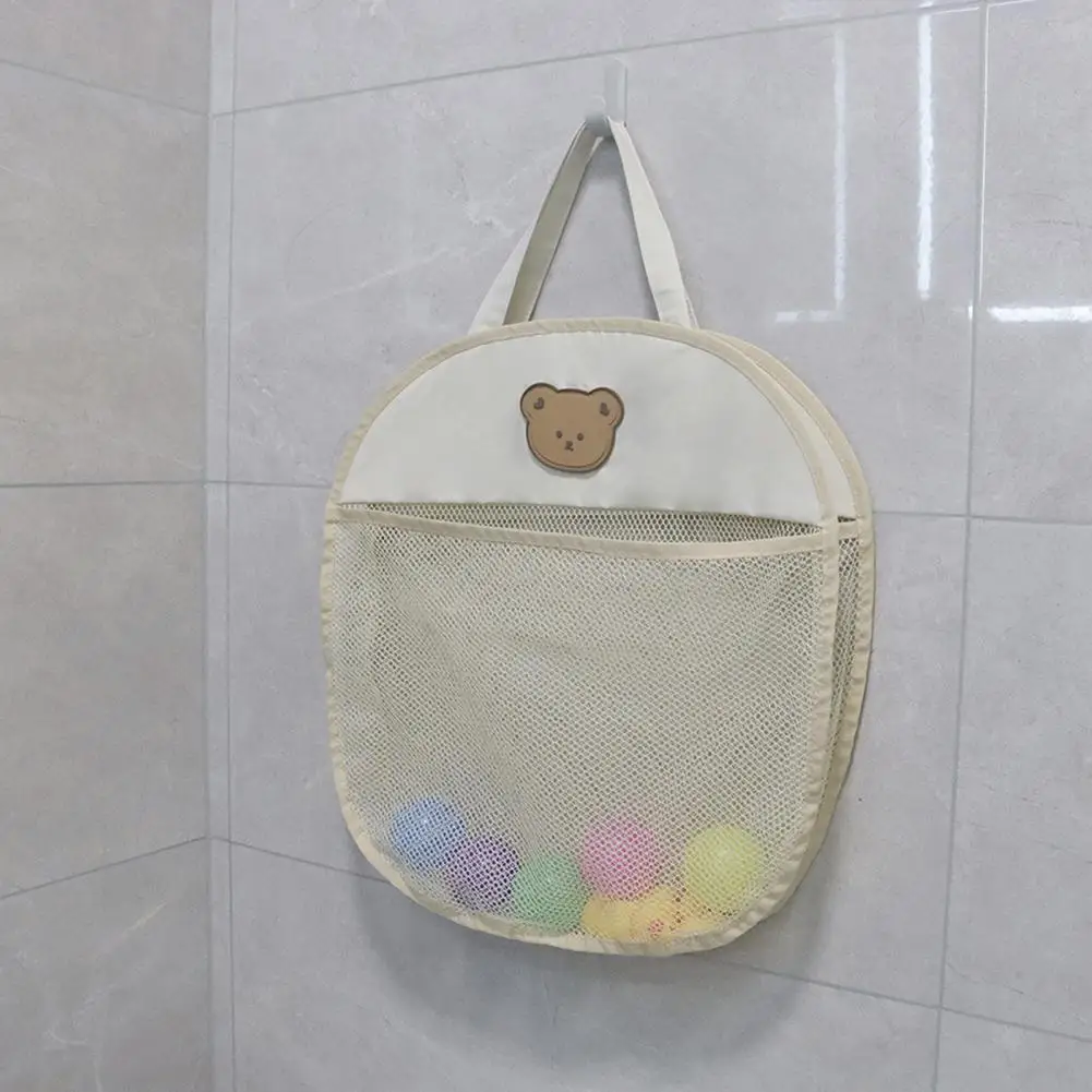

Удобный органайзер для ванной комнаты, моющаяся подвесная сумка для ванной, легкая, плотная, прошитая, Сетчатая Сумка для хранения игрушек