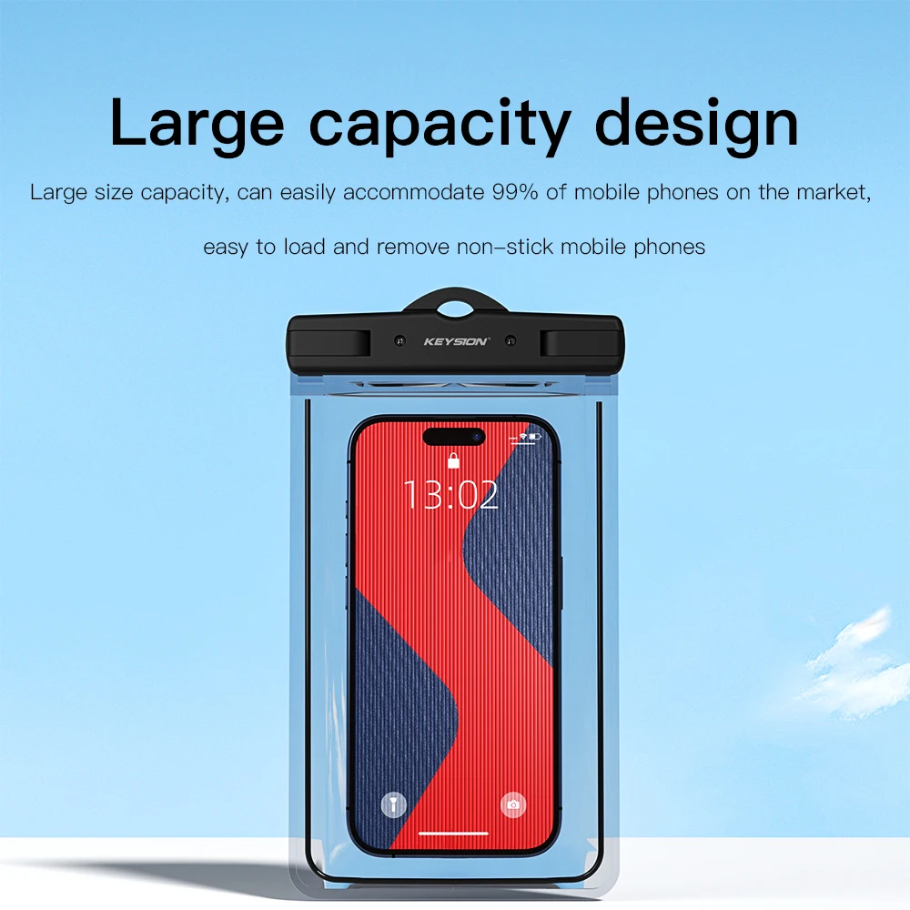 Светящаяся водонепроницаемая сумка KEYSION IPX8 для iPhone Samsung