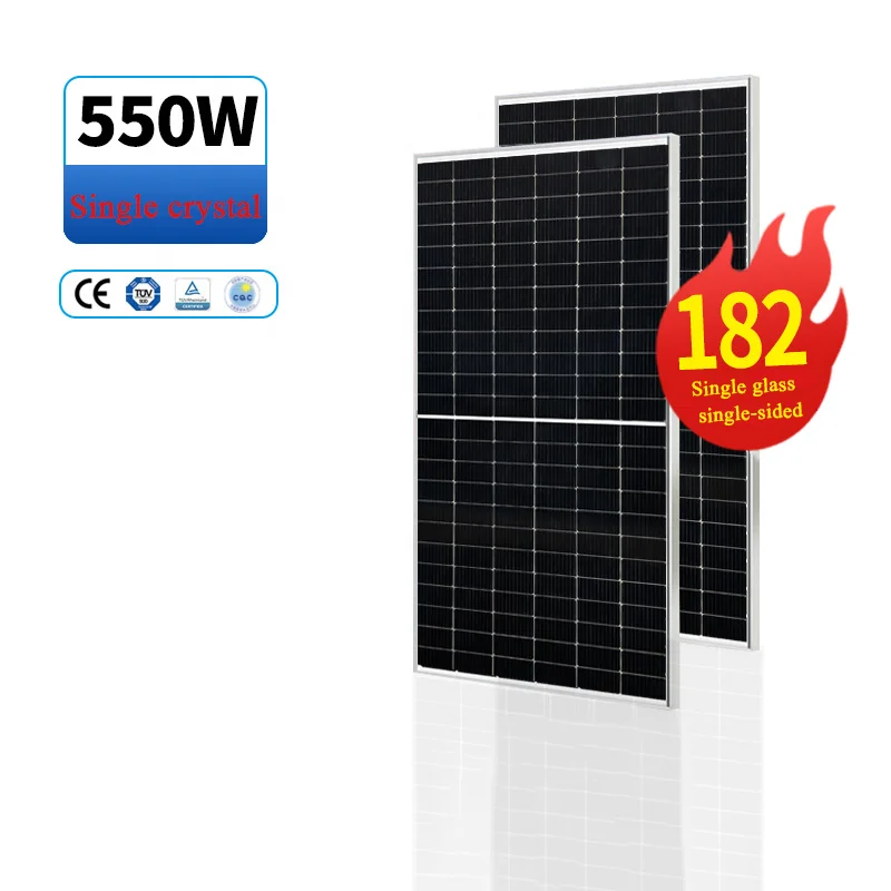Полуэлементные Mono Perc стеклянные фотоэлектрические PV-модули 550 Вт солнечные