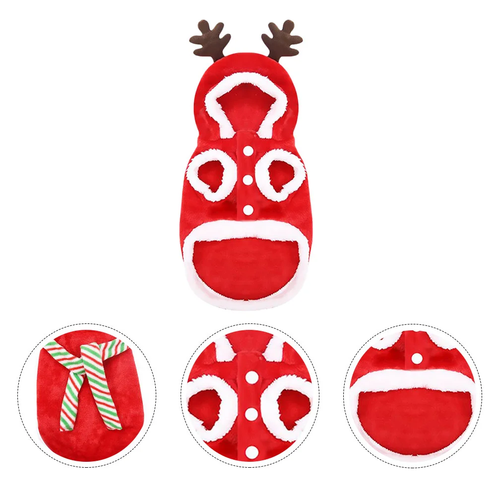 

Clothes Dogchristmas Pet Puppy Apparel Warm Costumes Kitten Prop Photography Clothing Outfits Funny Winter Cat Fleece Costume