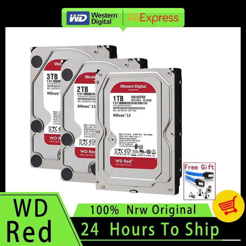 Оригинальный внутренний жесткий диск Western Digital WD красный NAS 4 ТБ 3 5 дюйма HDD SATA 6 Гб/с