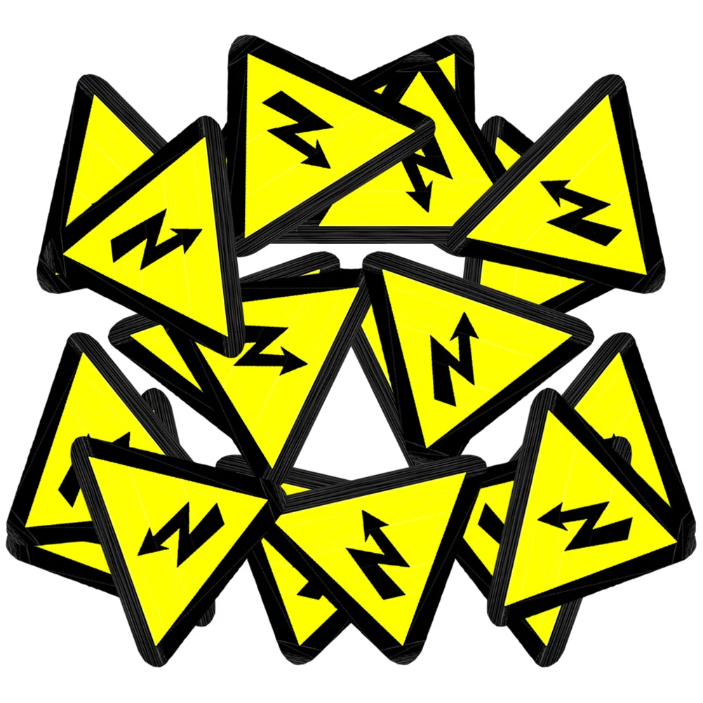 

25 Pcs Logo Stickers Impresora De High Voltage Signs Electric Labels Warning Danger Electrical Caution Safe Fence