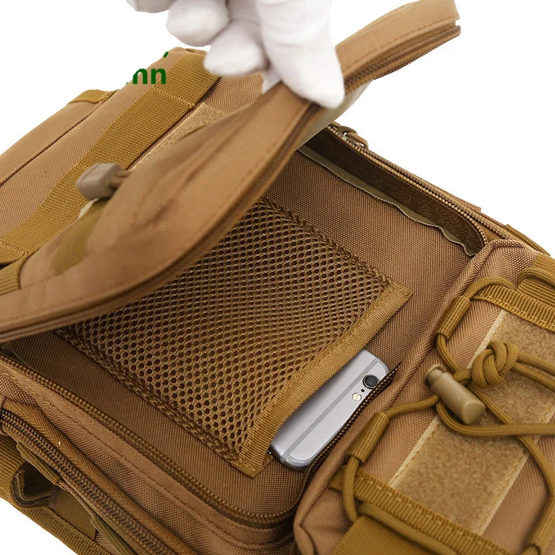 Нейлоновая мужская сумка-мессенджер на плечо в стиле милитари ранец для езды