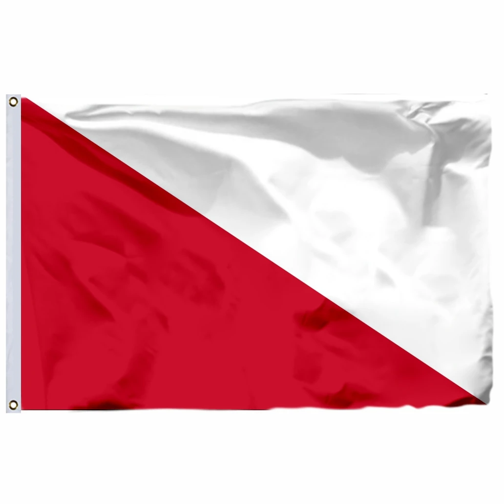 Нидерланды Утрехт флаг 150X90cm (3x5FT) 120 г 100D полиэстер двойной сшитый высокое