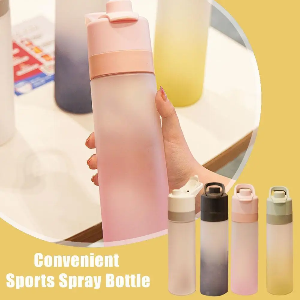 

650ml Water Bottle For Girls Outdoor Sport Fitness Water Cup Large Capacity Spray Bottle Spray Water Bottle Large Capacity A4e6