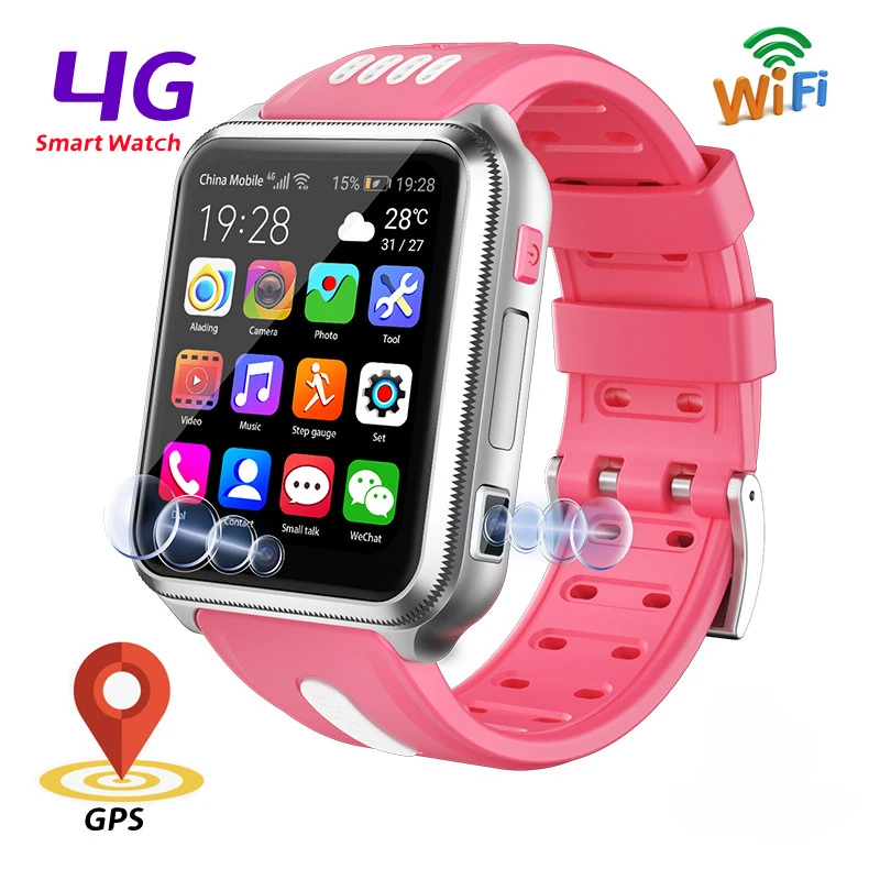 

4G Android Smart Watch Child GPS Positioning Phone Boy Girl Video Call Clock Wifi Internet Google Store Navigation Dual Camera