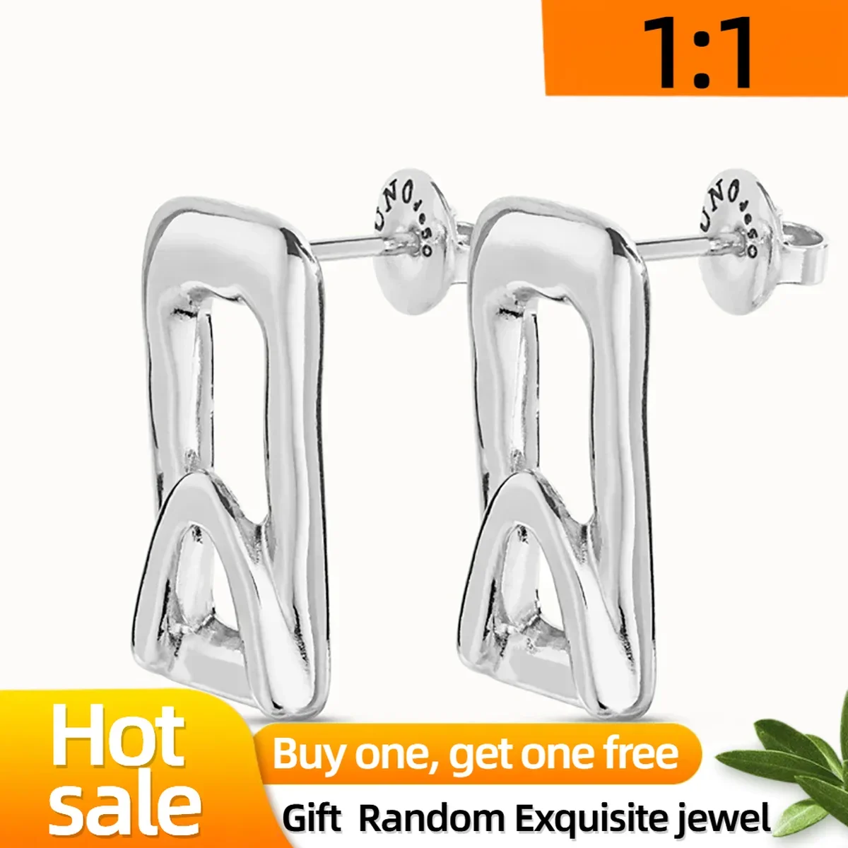 Маленькие Серьги-гвоздики 50 См Овальные Ligamental Для Наморады Оригинальные